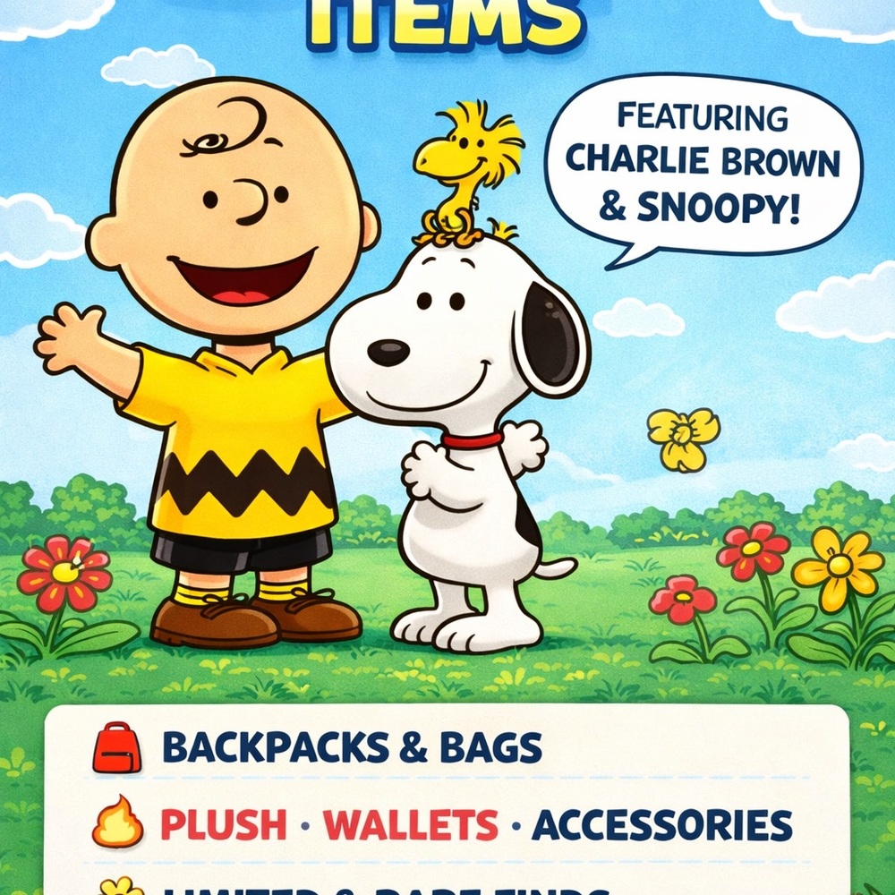 Charlie Brown & Snoopy Kids Accessories Collection - Yellow